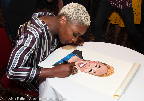 Photo Coverage: Tony Winner Cynthia Erivo Unveils Her New Portrait at Sardi's! Image