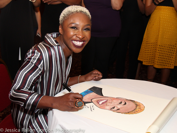 Photo Coverage: Tony Winner Cynthia Erivo Unveils Her New Portrait at Sardi's! Image