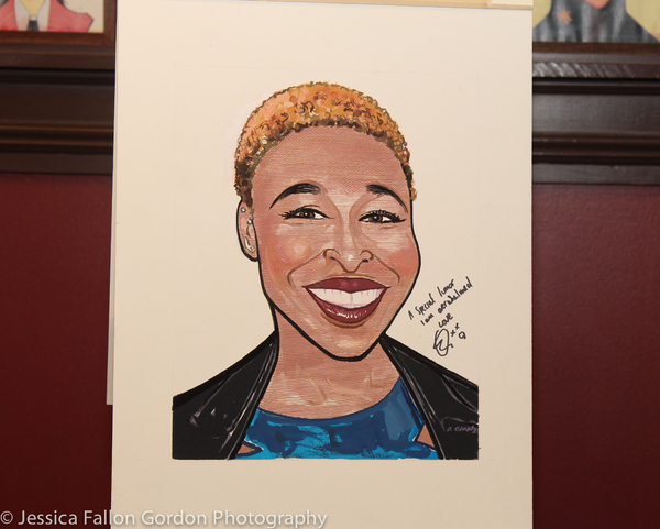 Photo Coverage: Tony Winner Cynthia Erivo Unveils Her New Portrait at Sardi's!  Image