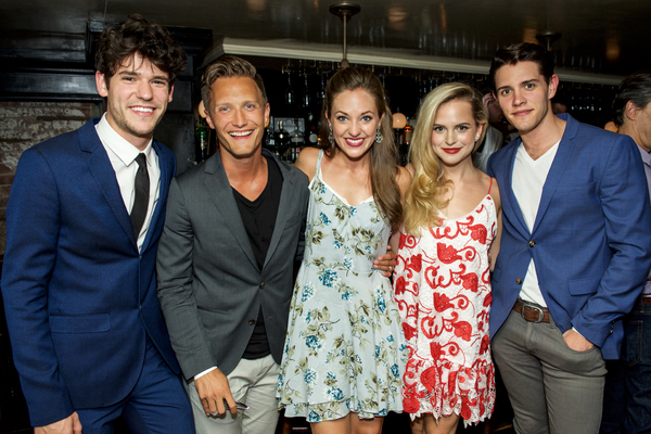 Chris McCarrell, Nathan Johnson, Laura Osnes, Stephanie Styles, Casey Cott Photo