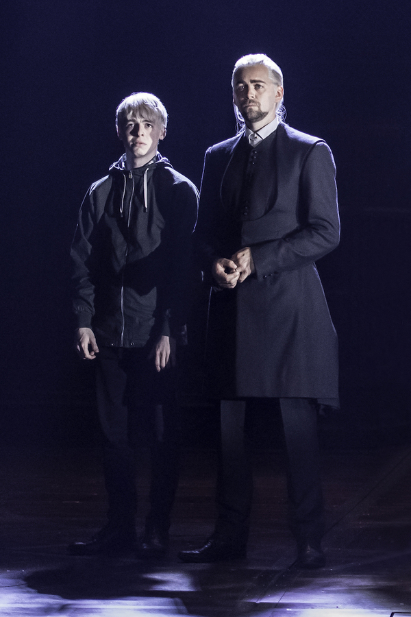 Anthony Boyle (Scorpius Malfoy) and Alex Price (Draco Malfoy) Photo