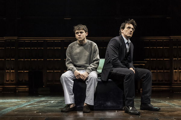 Sam Clemmett (Albus Potter) and Jamie Parker (Harry Potter) Photo