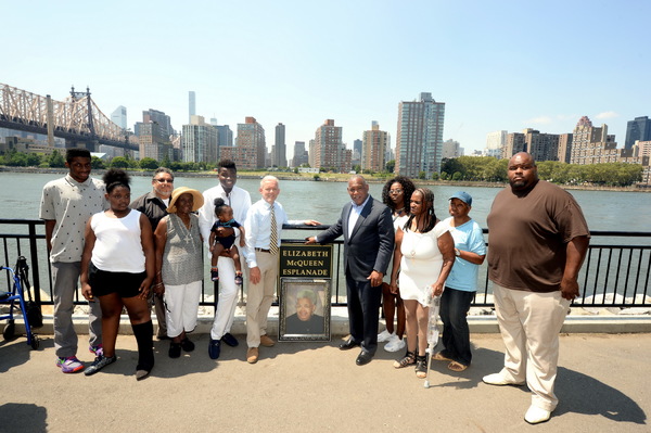 Photo Flash: Queensbridge Park Esplanade Named for Local Advocate Elizabeth McQueen Image