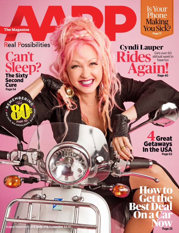 Photo Flash: Tony Winner Cyndi Lauper Rocks the Cover of AARP The Magazine 