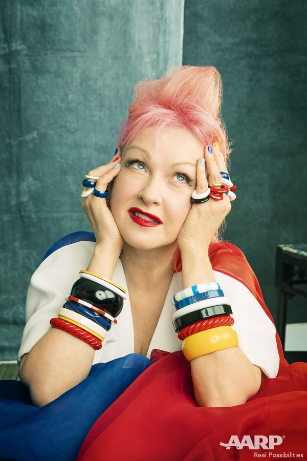 Photo Flash: Tony Winner Cyndi Lauper Rocks the Cover of AARP The Magazine Image