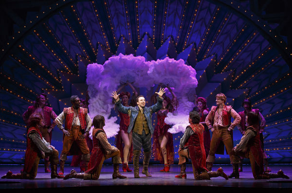 Rob McClure (center) and the cast of SOMETHING ROTTEN! Photo