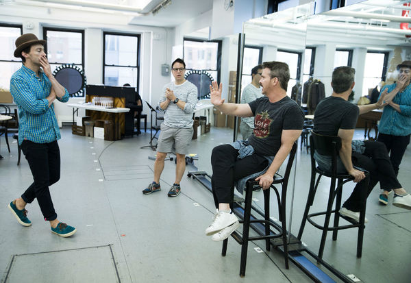Photo Flash: In Rehearsal with Corbin Bleu, Bryce Pinkham, Lora Lee Gayer and More for Broadway's HOLIDAY INN Image