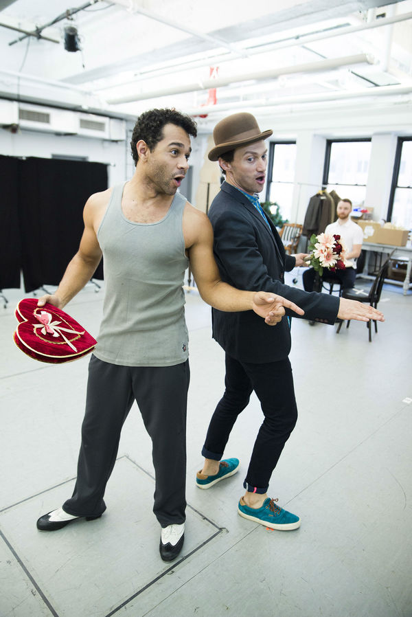 Photo Flash: In Rehearsal with Corbin Bleu, Bryce Pinkham, Lora Lee Gayer and More for Broadway's HOLIDAY INN Image