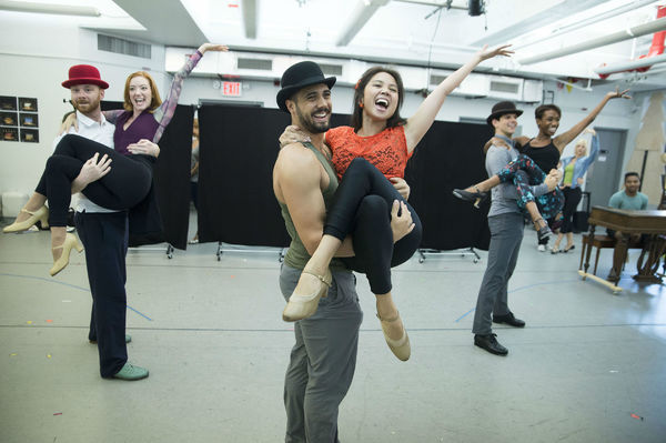 Photo Flash: In Rehearsal with Corbin Bleu, Bryce Pinkham, Lora Lee Gayer and More for Broadway's HOLIDAY INN Image