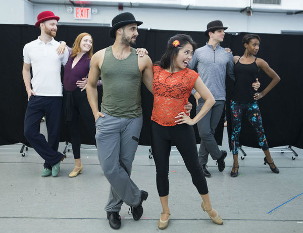 Photo Flash: In Rehearsal with Corbin Bleu, Bryce Pinkham, Lora Lee Gayer and More for Broadway's HOLIDAY INN Image