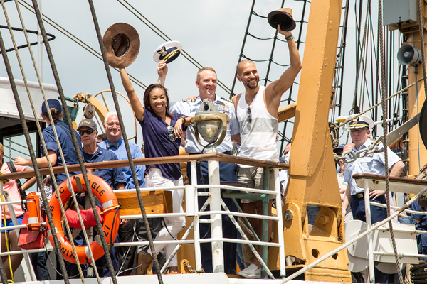 Photo Coverage: HAMILTON Cast Celebrates 226th Anniversary of the Coast Guard Image