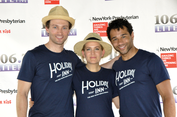 Bryce Pinkham, Lora Lee Gayer and Corbin Bleu Photo