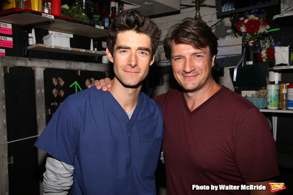 Photo Coverage: Original Dr. Pomatter Nathan Fillion Visits WAITRESS! Image