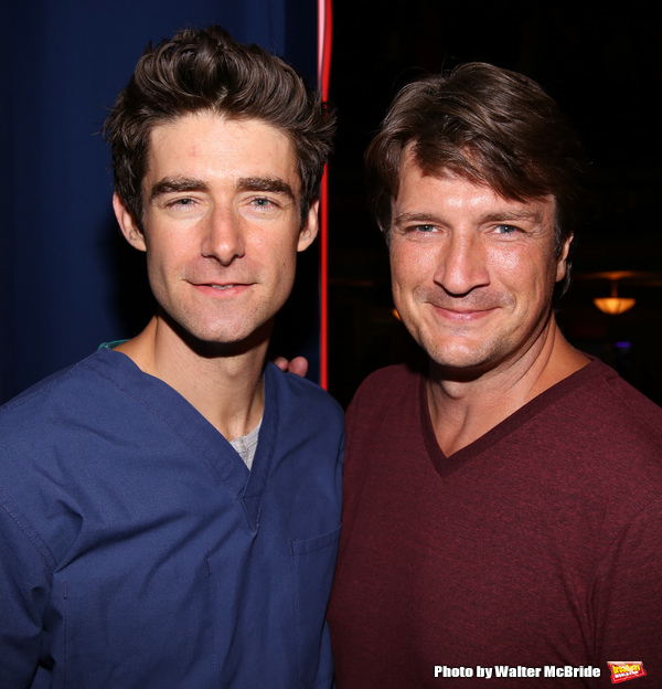 Photo Coverage: Original Dr. Pomatter Nathan Fillion Visits WAITRESS! Image