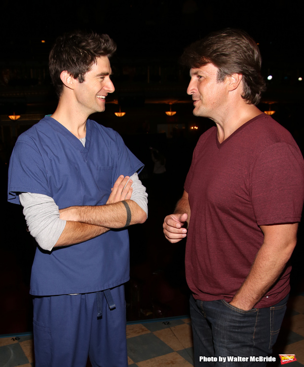Photo Coverage: Original Dr. Pomatter Nathan Fillion Visits WAITRESS! Image