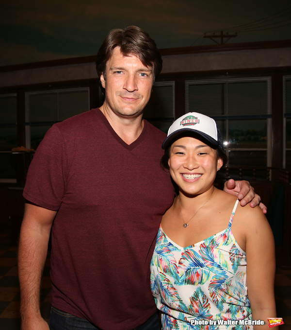 Photo Coverage: Original Dr. Pomatter Nathan Fillion Visits WAITRESS! Image