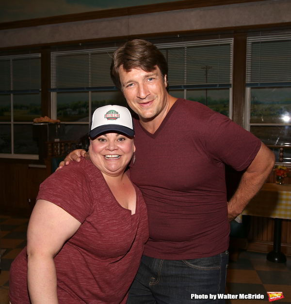 Photo Coverage: Original Dr. Pomatter Nathan Fillion Visits WAITRESS! Image
