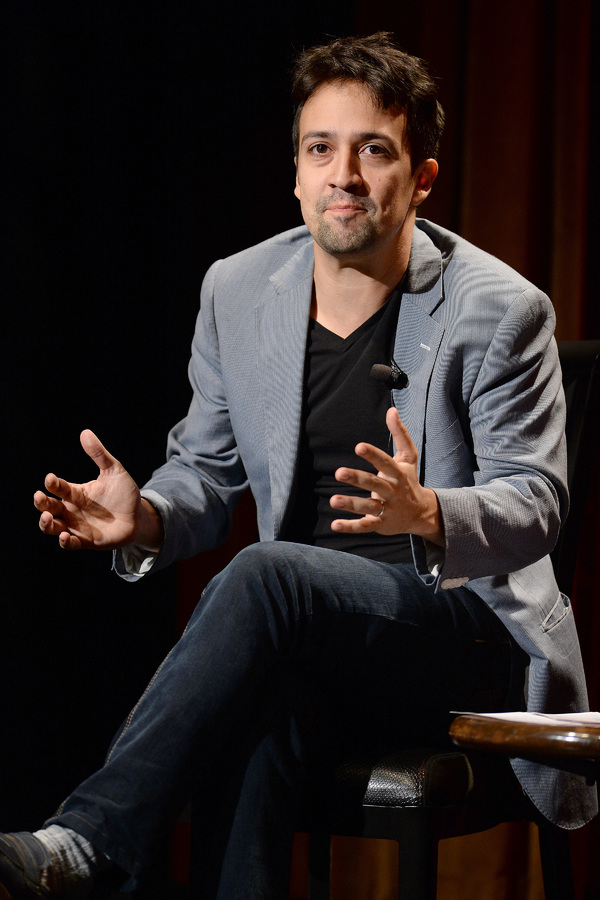 GREASE LIVE: Lin-Manuel Miranda talks  onstage during FOX''s GREASE LIVE Q&A With the Photo