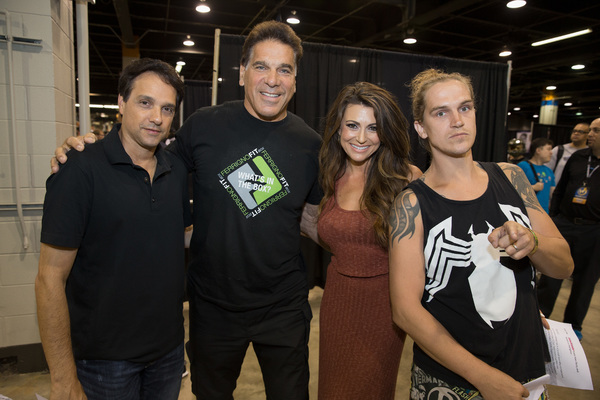 Ralph Macchio, Lou Ferringo, Cerina Vincent and Jason Mewes at Wizard World Chicago H Photo