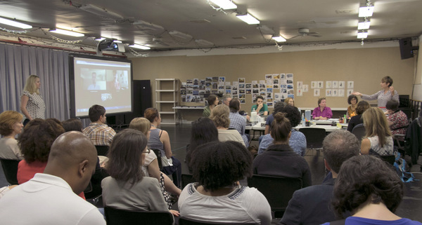 Director Jessica Holt with the cast and creative team of UGLY LIES THE BONE Photo