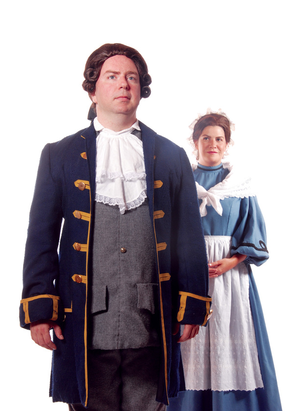 Pictured (left to right): Darius Pierce as John Adams and Dru Rutledge as Abigail Ada Photo