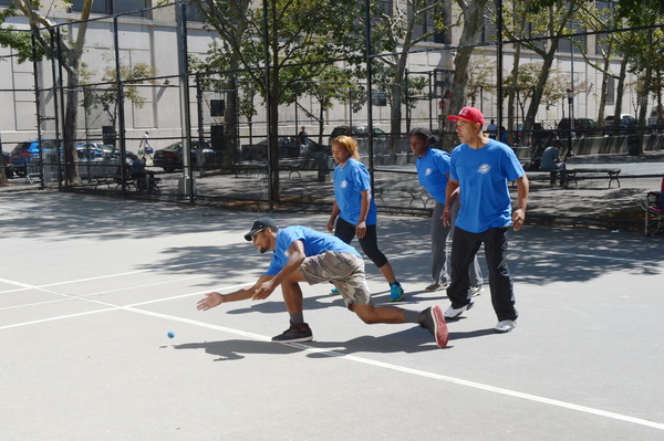 Photo Flash: NYC Parks Opens Two Newly Refurbished Handball Courts in Manhattan, Brooklyn Image