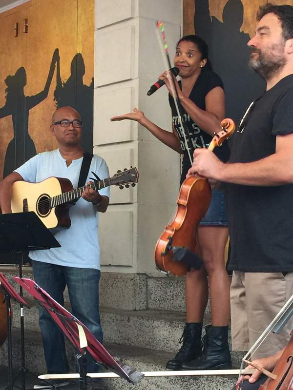 Photo Flash: Renee Elise Goldsberry Sends Off #Ham4Ham with Cut Song From HAMILTON Image