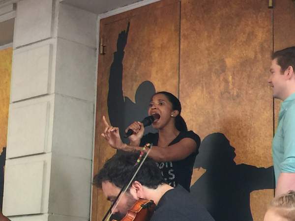Photo Flash: Renee Elise Goldsberry Sends Off #Ham4Ham with Cut Song From HAMILTON Image