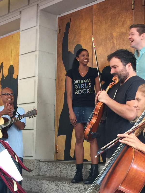 Photo Flash: Renee Elise Goldsberry Sends Off #Ham4Ham with Cut Song From HAMILTON Image