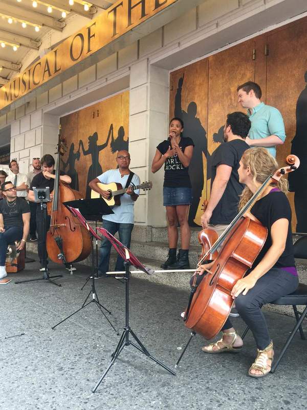 Photo Flash: Renee Elise Goldsberry Sends Off #Ham4Ham with Cut Song From HAMILTON Image