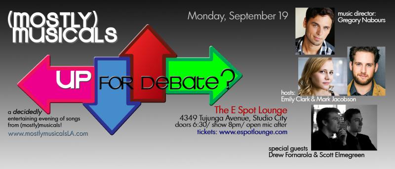 (mostly)musicals Is UP FOR DEBATE at the E Spot Lounge Image