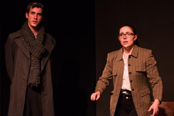 (L to R) JACOB TICE (Sherlock Holmes) and KAYLA CRAWFORD (Dr. Watson) from the Lakewo Photo