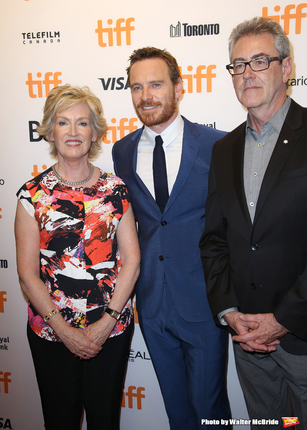 Lisa deWilde, Michael Fassbender and Piers Handling  Photo