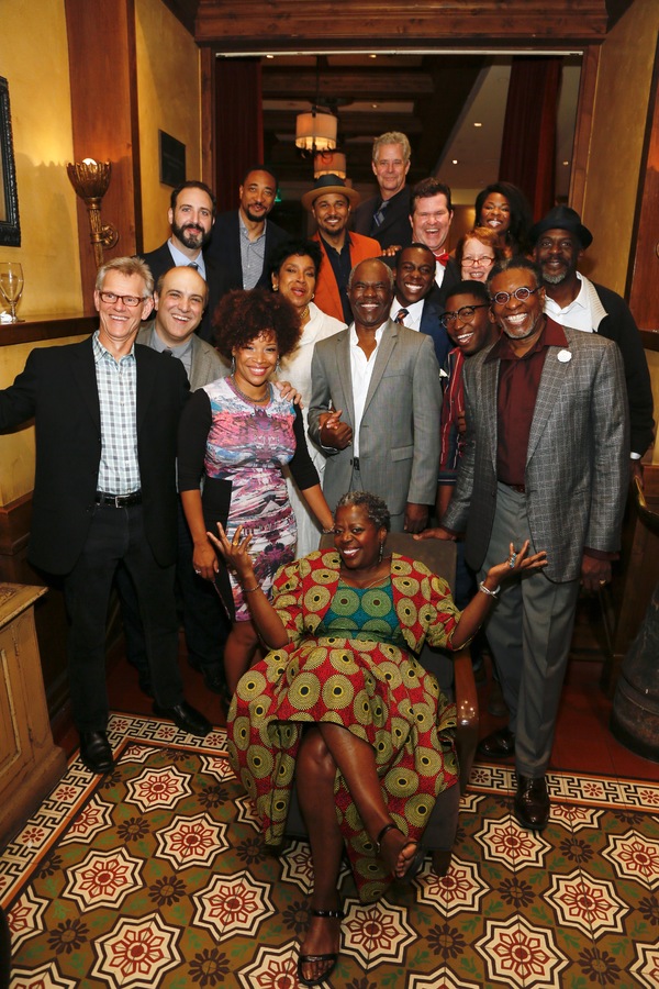 Director Phylicia Rashad (center left), cast member Lillias White (center front) and  Photo
