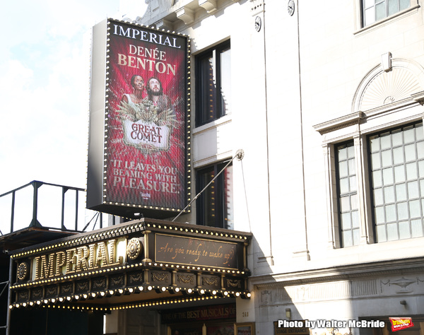 Theatre Marquee unveiling for 'Natasha, Pierre & The Great Comet of 1812' starring Jo Photo