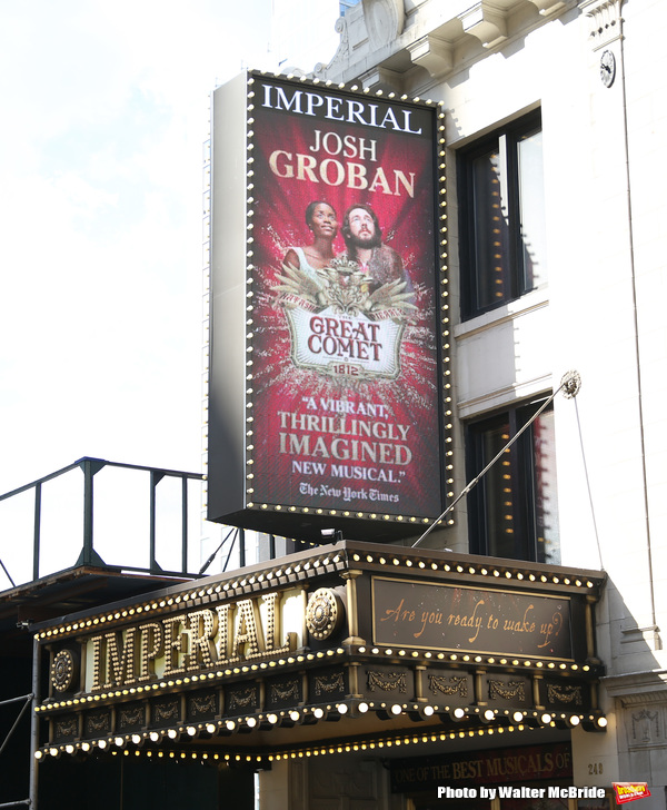 Up on the Marquee: NATASHA, PIERRE, AND THE GREAT COMET OF 1812 Image