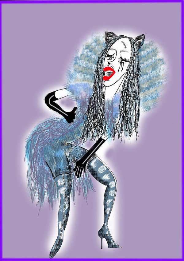 BWW Exclusive: Ken Fallin Draws the Stage - Leona Lewis in CATS Image