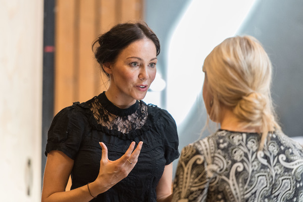 Photo Flash: The Cast of David Hare's New Play Rehearses THE RED BARN Image