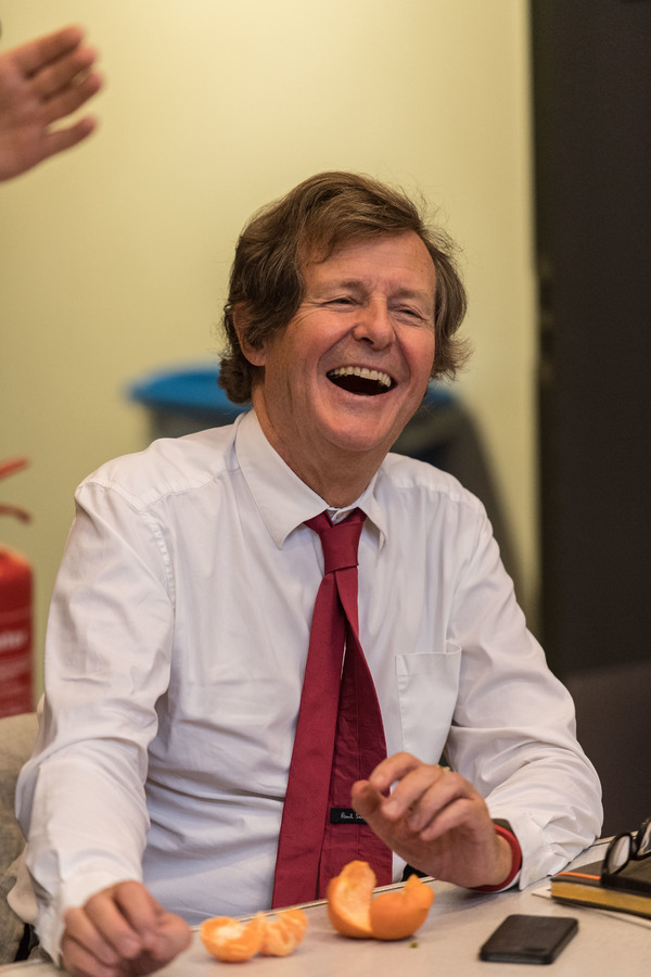 Photo Flash: The Cast of David Hare's New Play Rehearses THE RED BARN Image