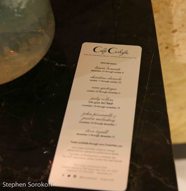 Photo Coverage: Jim Caruso and Billy Stritch Kick Off Bemelmans Residency at The Carlyle Image
