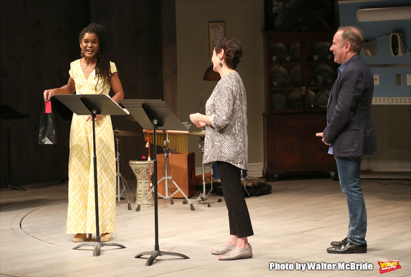 Chisa Hutchinson, Lynn Ahrens and Stephen Flaherty Photo