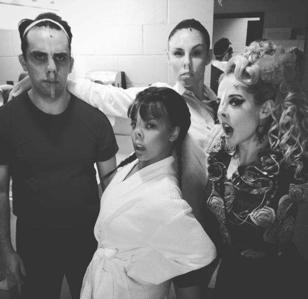Photo Flash: The WICKED Monkeys Show Off Their Pyramid Skills, the CHARLIE Boys Go Pond Hopping, and More Saturday Intermission Pics! Image