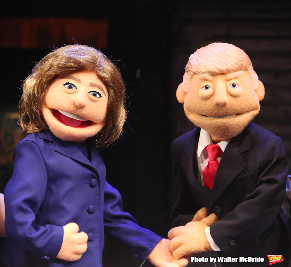 FREEZE FRAME: AVENUE Q Hosts a Town Hall Debate with Clinton & Trump Puppets! Image