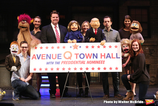 FREEZE FRAME: AVENUE Q Hosts a Town Hall Debate with Clinton & Trump Puppets! Image