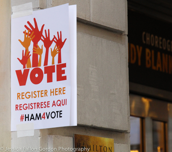 Photo Coverage: HAMILTON Cast Helps Voters Prepare for Election Day! Image