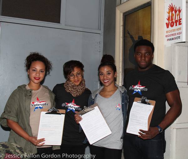Photo Coverage: HAMILTON Cast Helps Voters Prepare for Election Day! Image