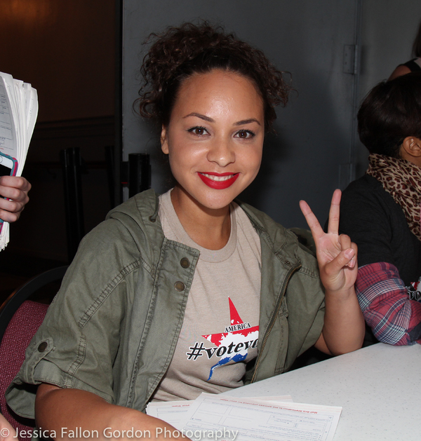 Photo Coverage: HAMILTON Cast Helps Voters Prepare for Election Day! Image