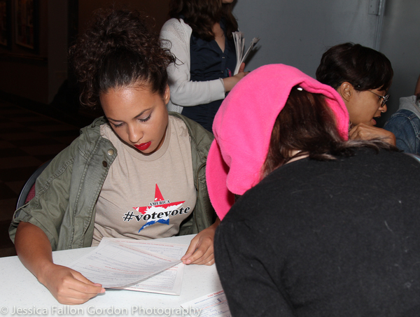 Photo Coverage: HAMILTON Cast Helps Voters Prepare for Election Day! Image