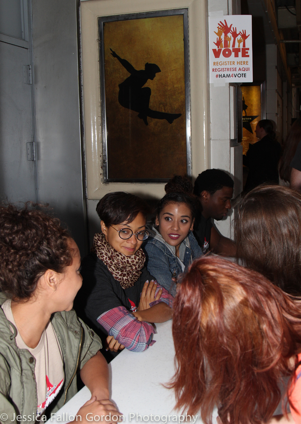 Photo Coverage: HAMILTON Cast Helps Voters Prepare for Election Day! Image