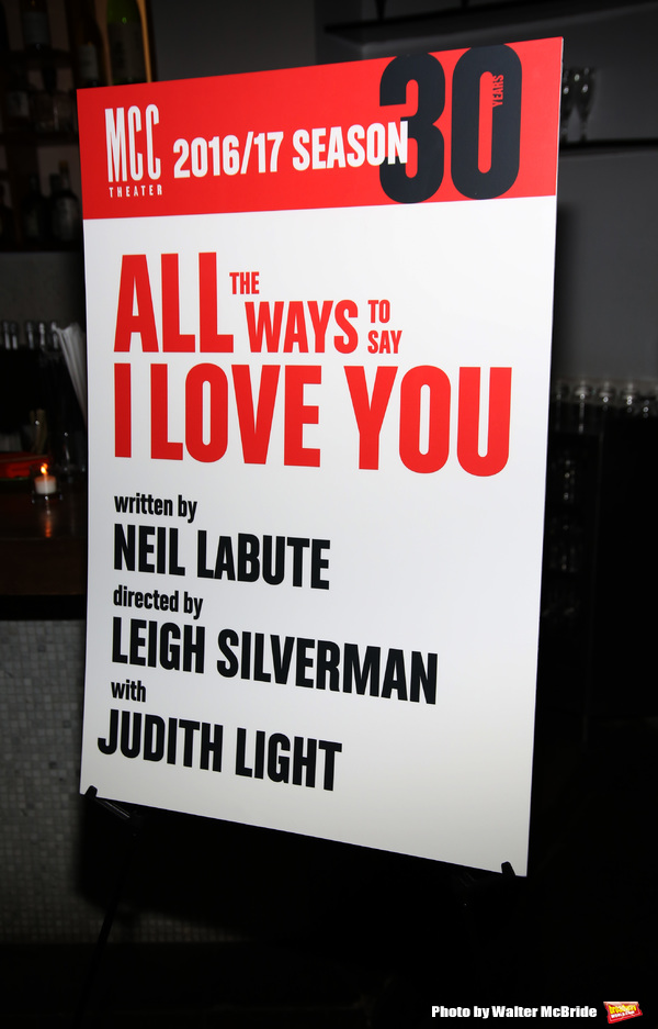 Photo Coverage: MCC Celebrates Opening Night of ALL THE WAYS TO SAY I LOVE YOU Photo Coverage: MCC Celebrates Opening Night of ALL THE WAYS TO SAY I LOVE YOU Image